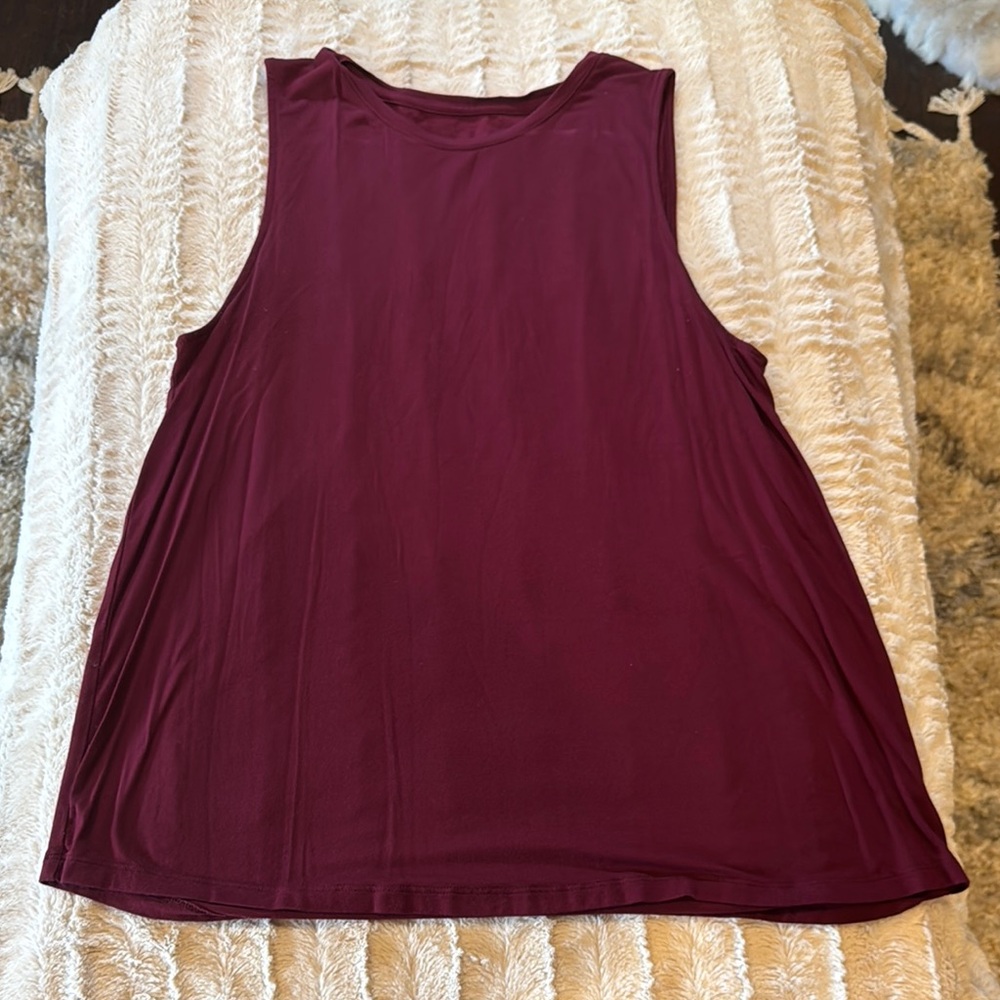 A New Day Red Muscle Tee Sleeveless Relaxed